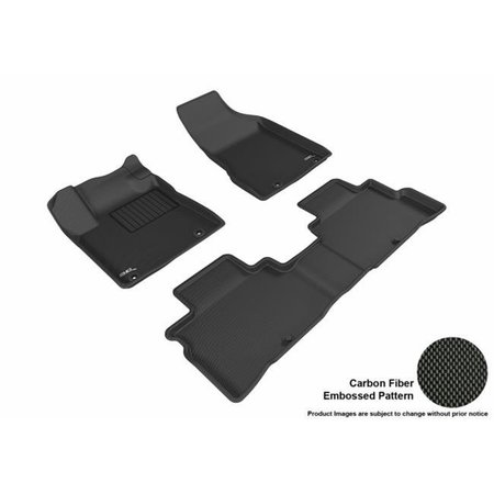 U-ACE, INC U Ace L1NS08301509 3D Maxpider Complete Set Custom Fit All-Weather Kagu Black Floor Mat for 2015-2016 Nissan Murano Models L1NS08301509